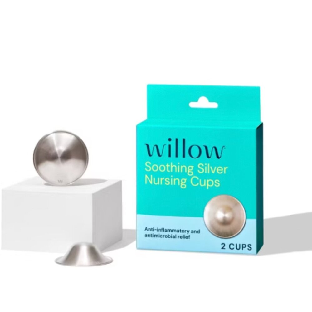 WILLOW Silver Nursing Nipple Shield Cups - 2pk